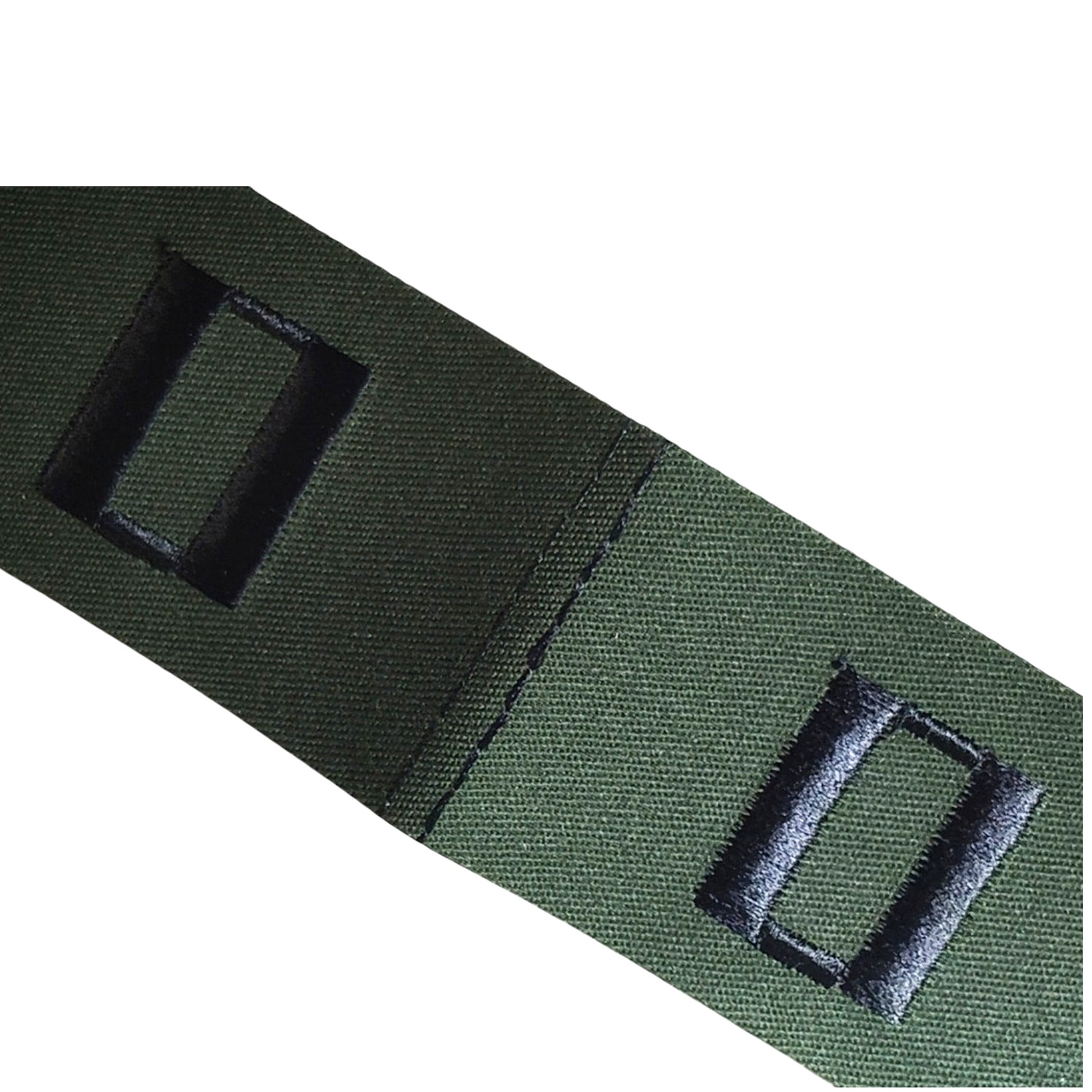 Vanguard USN Collar Devices Subdued Embroidered Senior Lieutenant ODG Sew-On