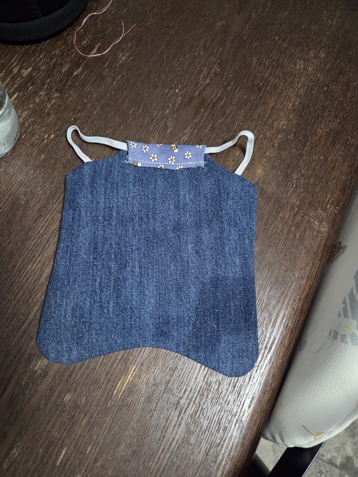 Standard Hen Chicken Saddle Denim Backed