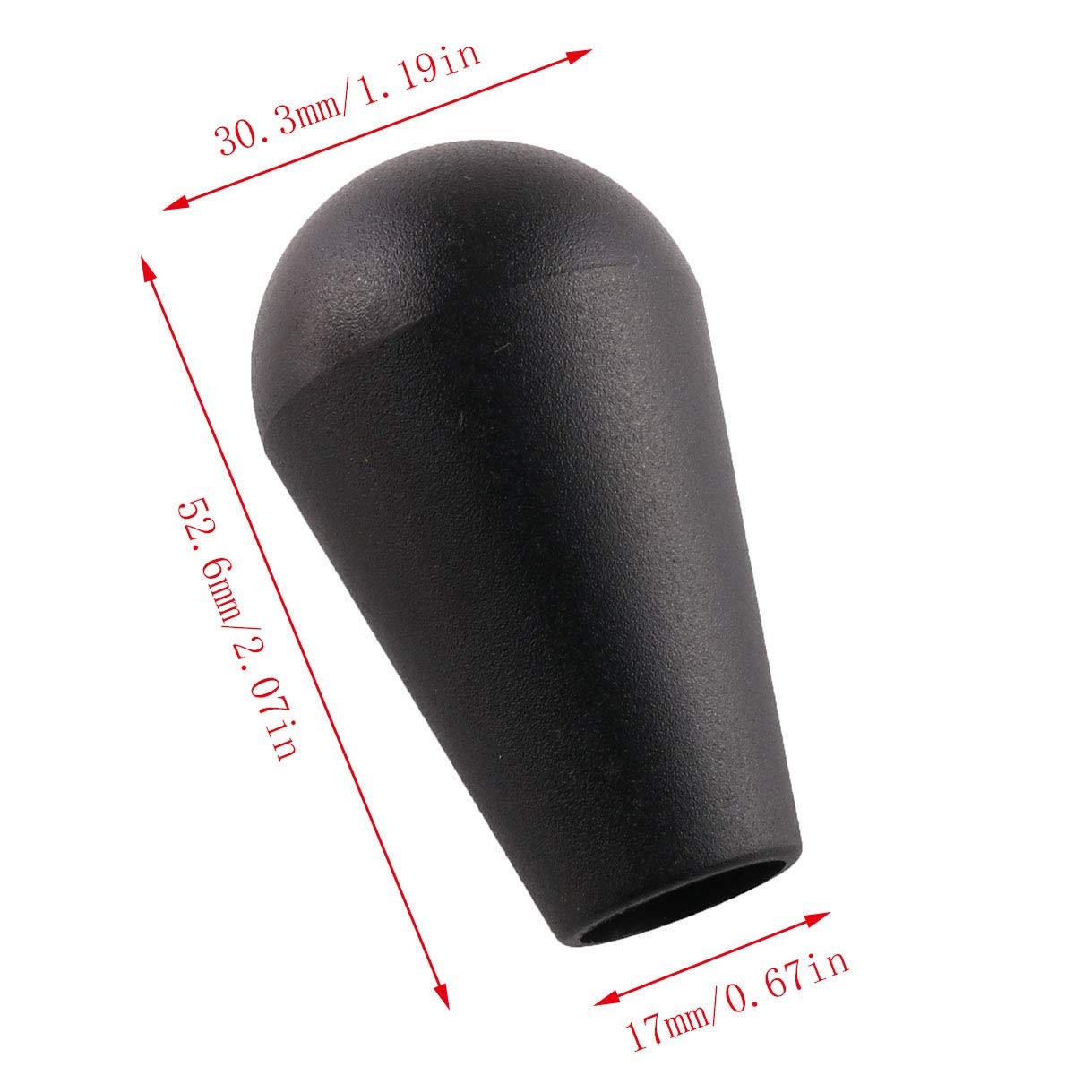E-outstanding 2pcs American Style Water Drop Shape Replacement Red, Black