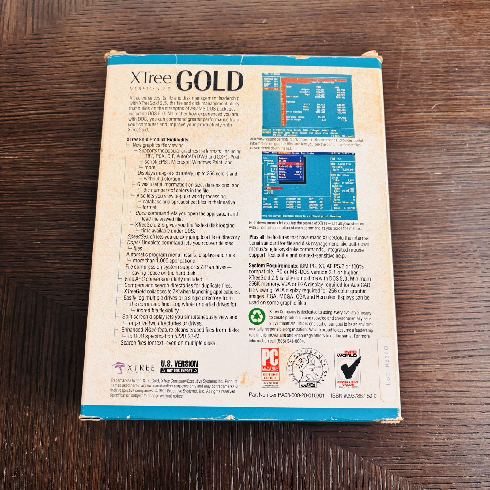 XTree Gold v2.5 DOS Utility Software Complete Boxed Set 5.25 & 3.5 Disks