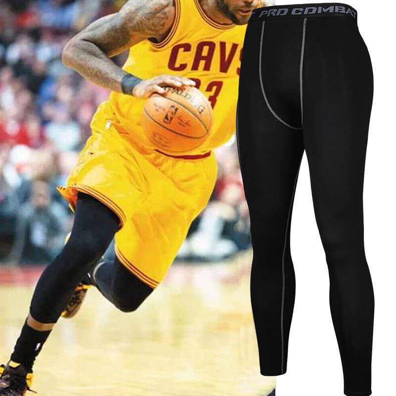 Men's Compression Pants Base Layer Long Tight Leggings Gym Running Workout Pants