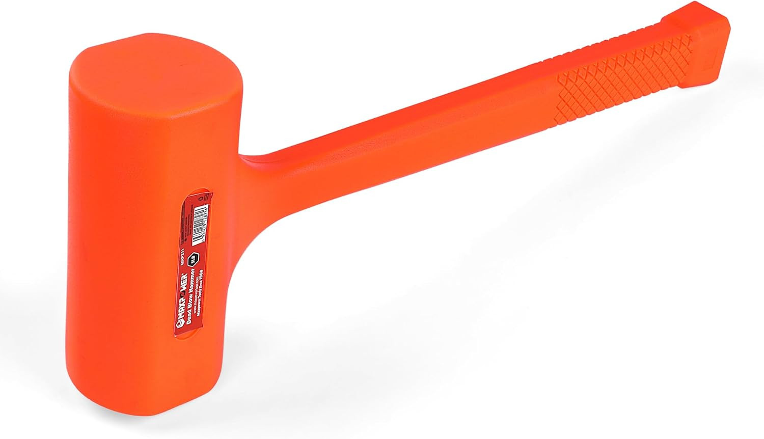 Dead Blow Hammer 5 LB Dead Blow Mallet Checkered Grip Handle Spark Rebound