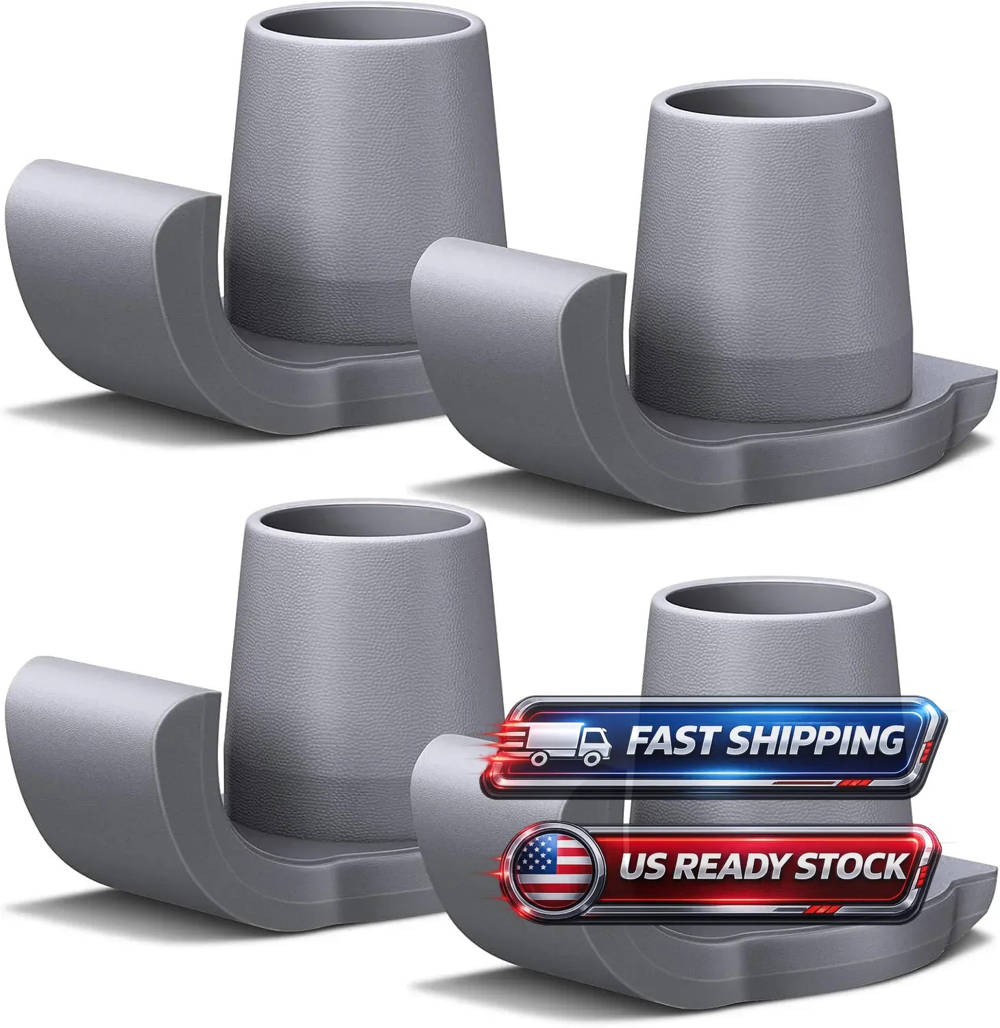 4 Pack Walker Skis Glides – Universal Sliders for Folding Walkers, Ideal Mobilit