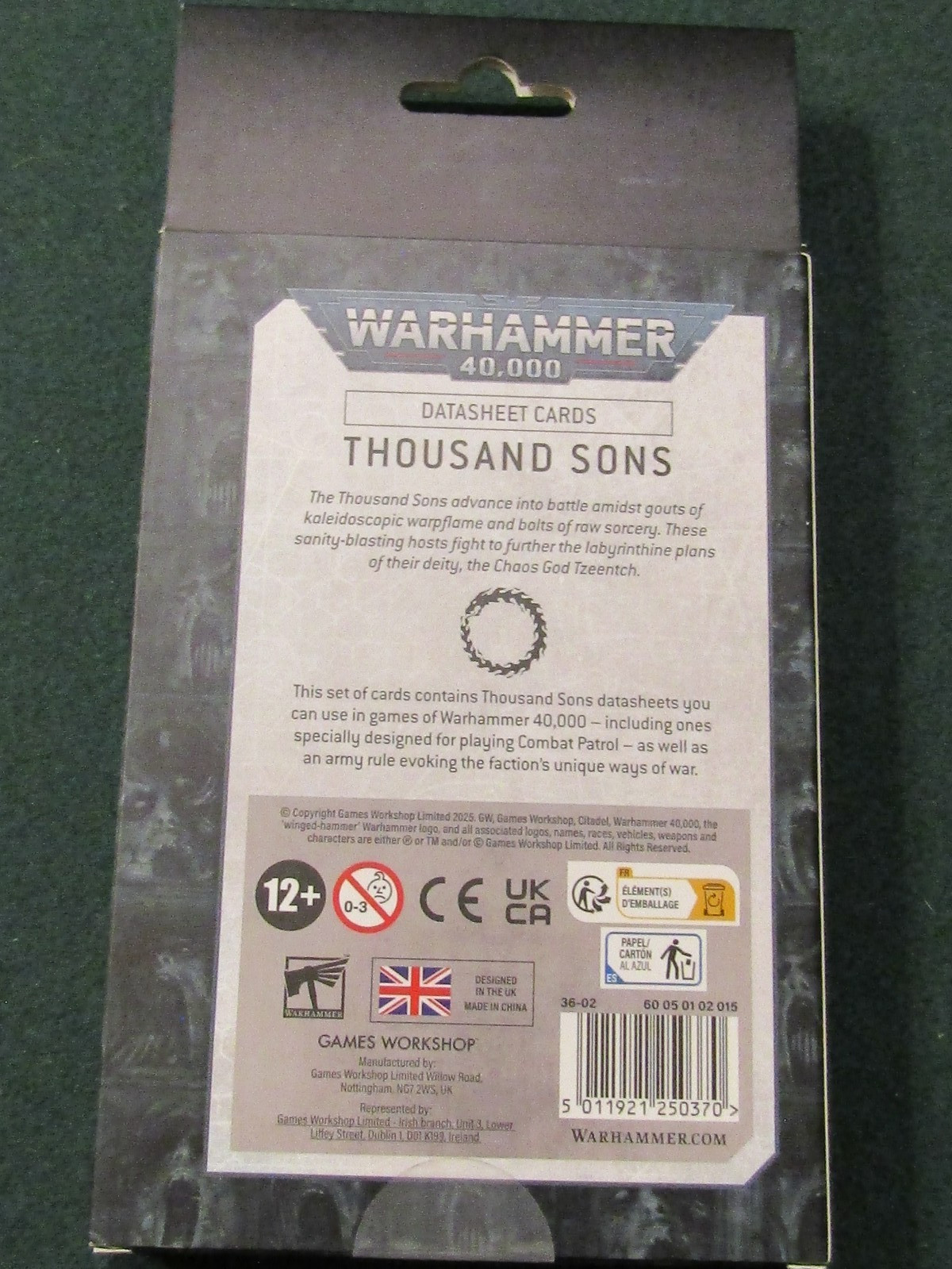 Thousand Sons Datasheet Cards 10th Edition