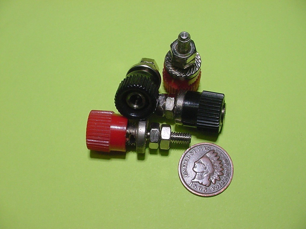 POLK AUDIO SPEAKER TERMINAL BINDING POST 4-PCS LOT (FOR JBL AR BANANA UPGRADE)