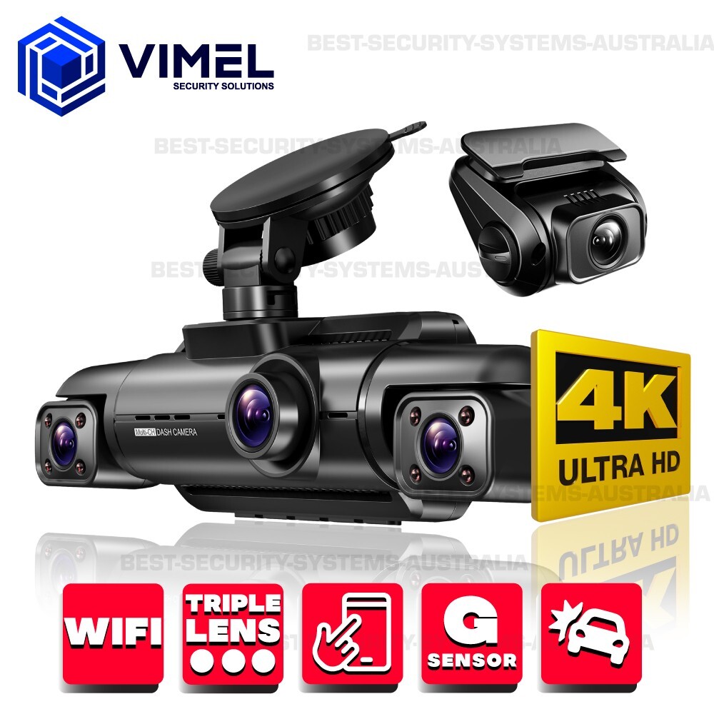 Best Dashcam 4K 360 view WiFi 4 x Channel Front Rear Cam Dash camera