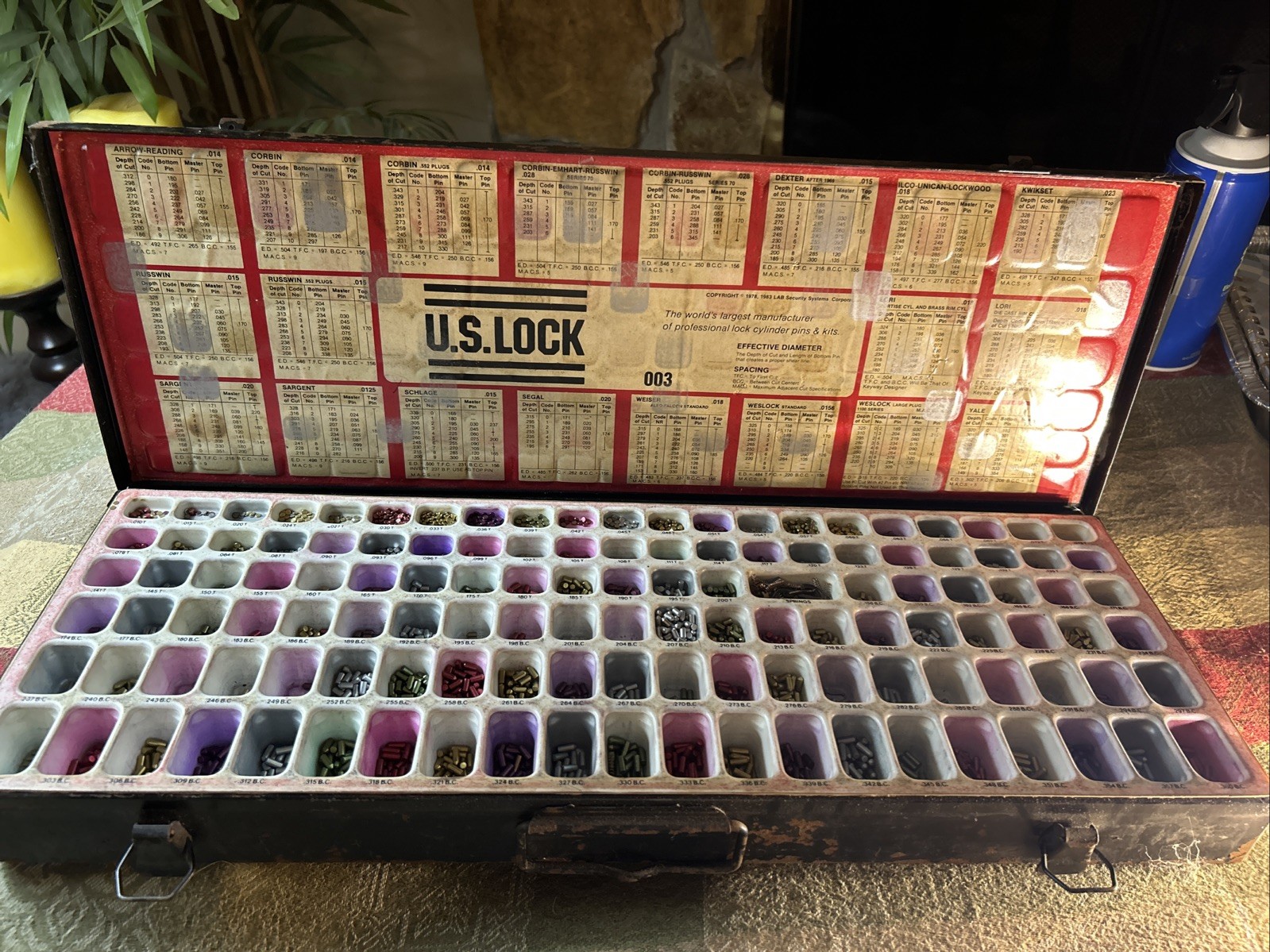 Vintage U.S. Lock Professional Pin Kit