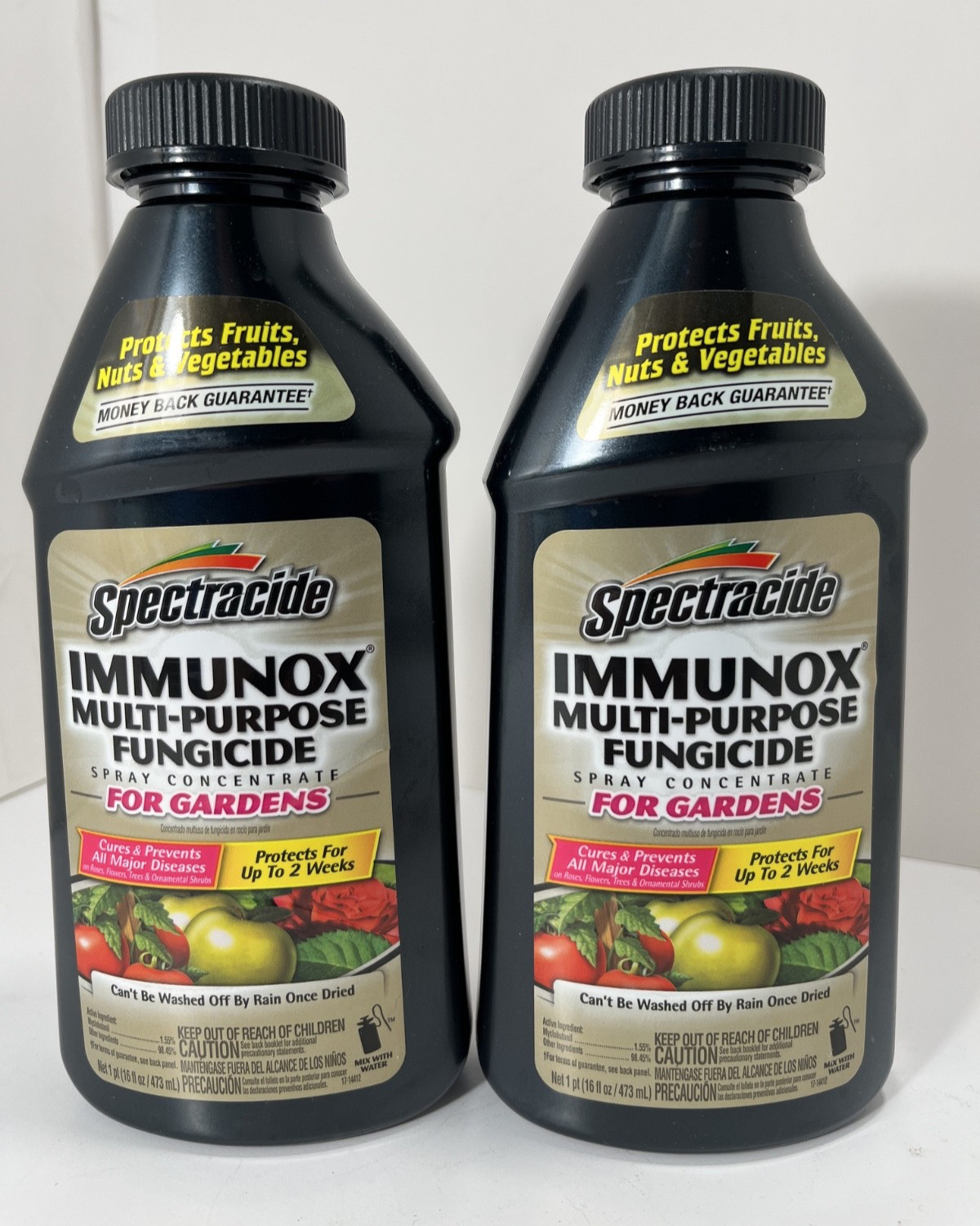 Lot of 2 Spectracide IMMUNOX Spray Concentrate Garden Fungicide  ~ 16 oz Each