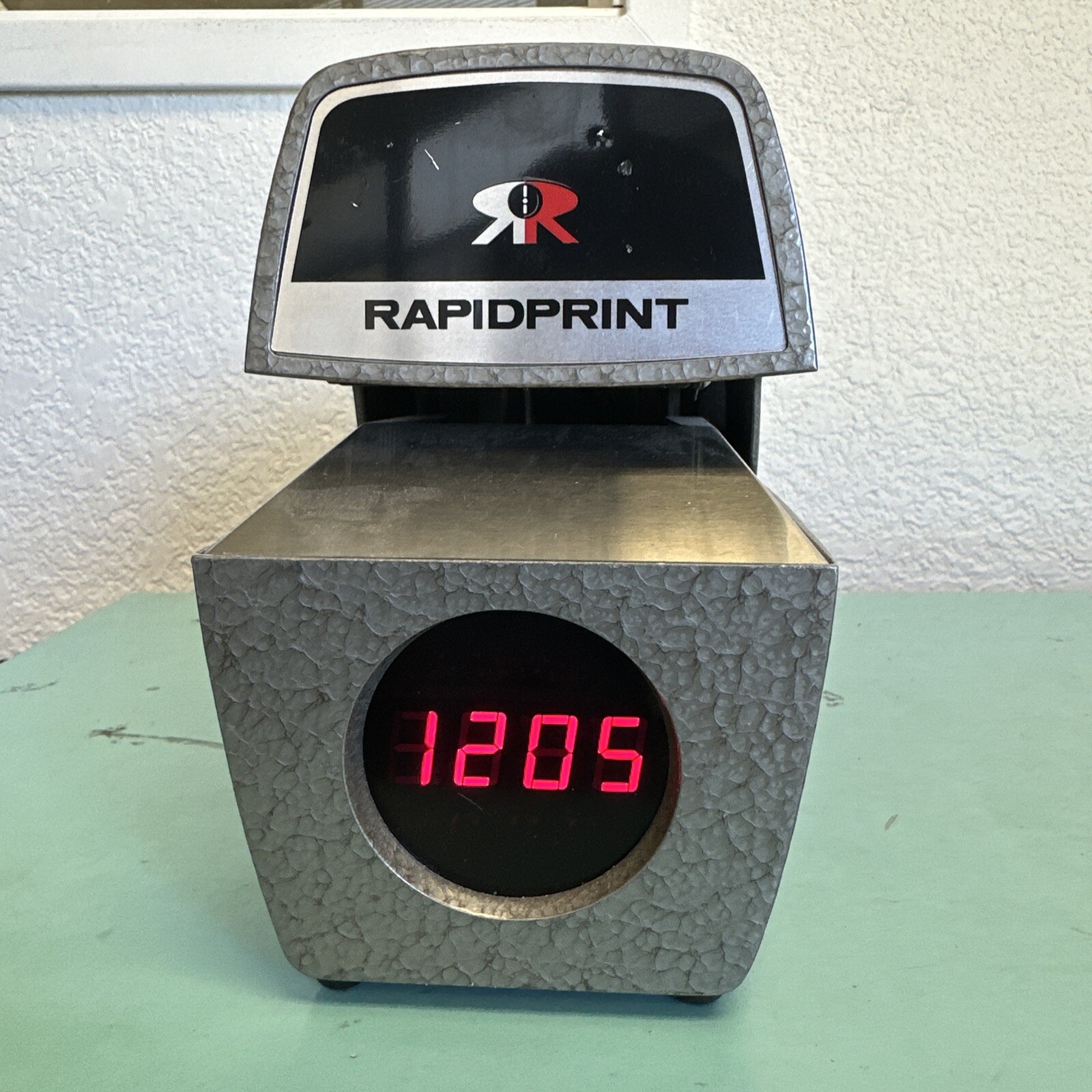 Rapidprint ARL-E Automatic Time/Date Stamp LED Clock Display-NO KEY UNTESED