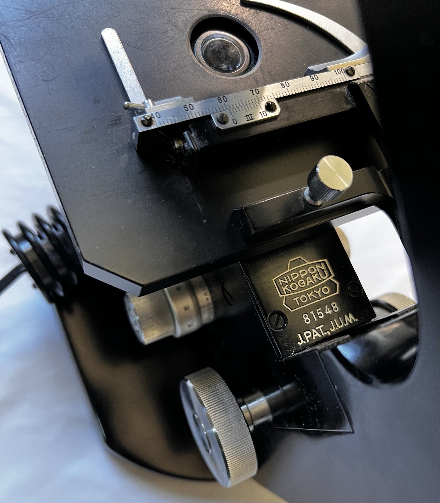Vintage Nippon Kogaku Tokyo Nikon Microscope - 4 Objectives HKW 10x - Working