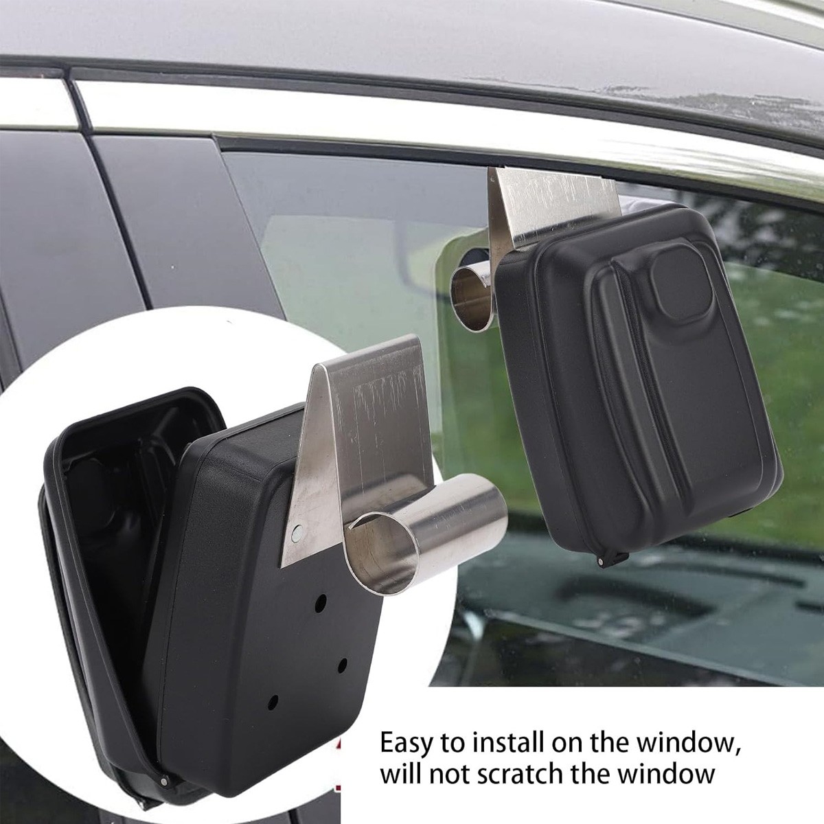 Key Storage Lock Box Wall Car Window Punch Button Lock Box for Ride Share Turo