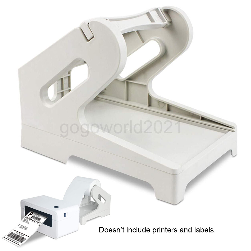 Thermal Label Holder for 4" x 6" Rolls and Fanfold Dymo, Zebra, Rollo Printer