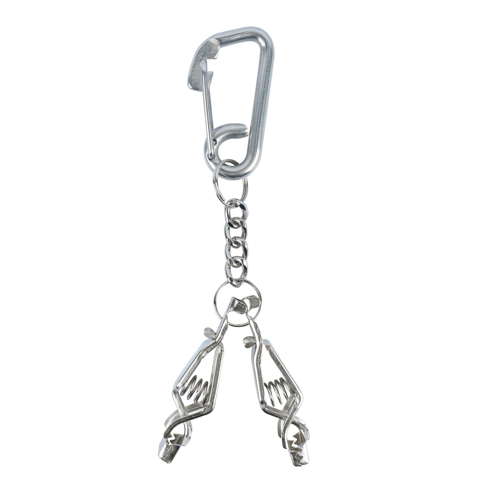 Glove Clip Stainless Steel Carabiner with Double-End Alligator Clip for Work ...