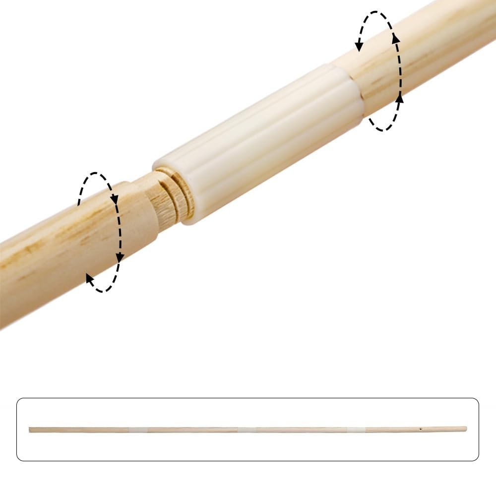 Teepee Replacement Pole Kit - Natural Pine Wood Stabilizer for Tent Support