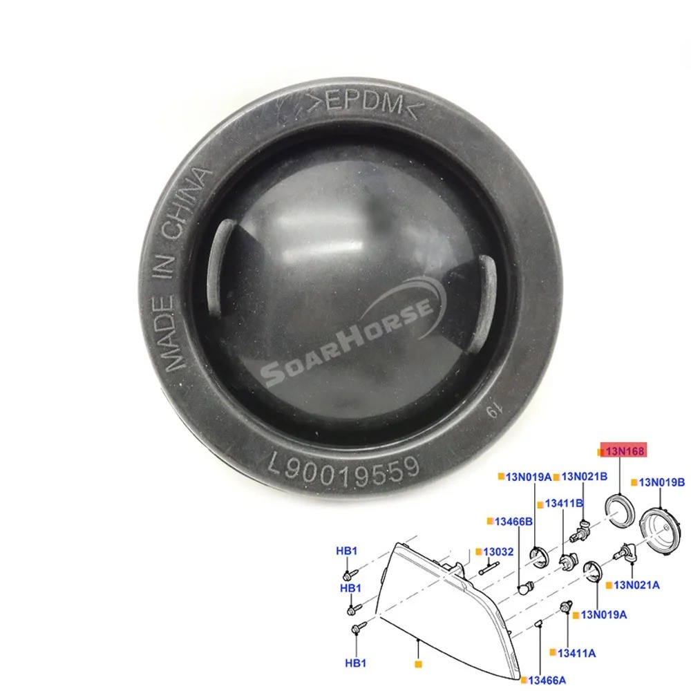 Headlight Rubber Rear Cover Dust Cap For Ford Edge Focus F-150 Lincoln MKS MKZ