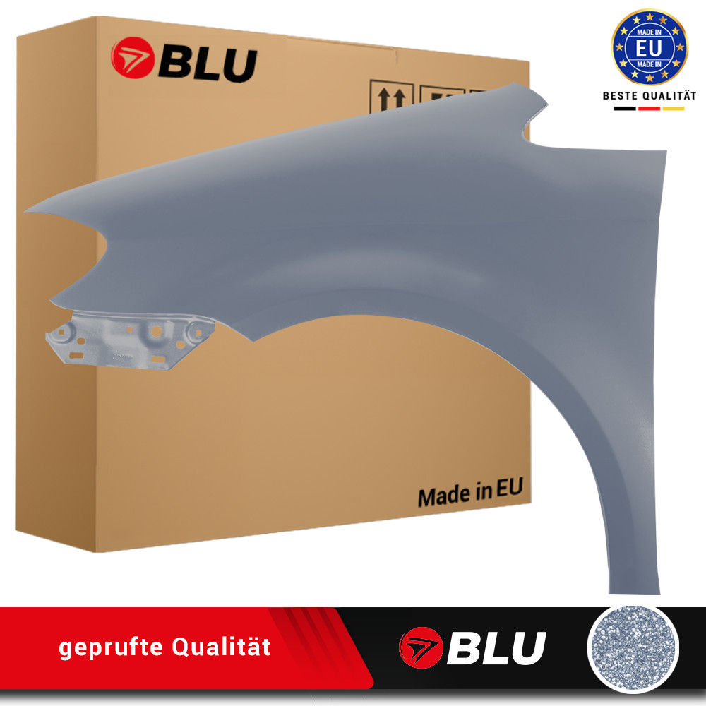 Fender For VW TOURAN 1T2 LD7X Left Grey 2007-2010 Front Painted New