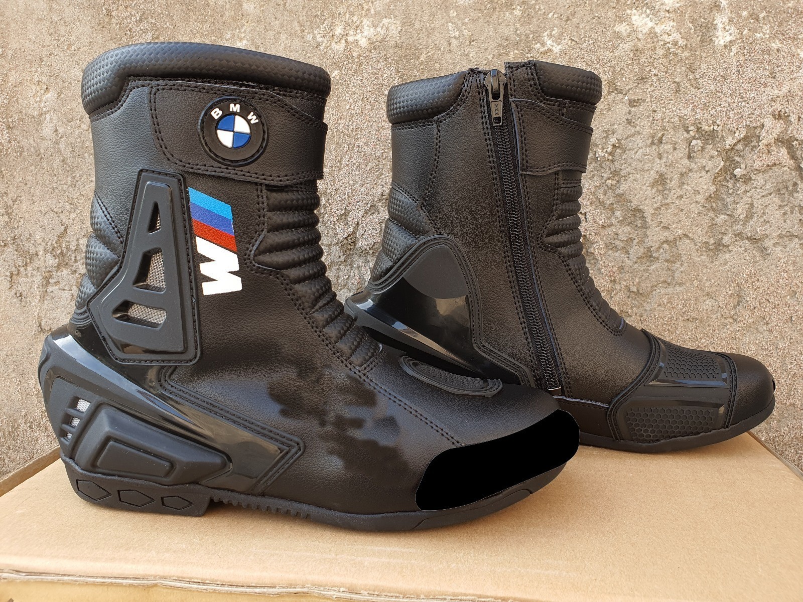 BMW Leather Racing Boots, Gloves And Jacket Set