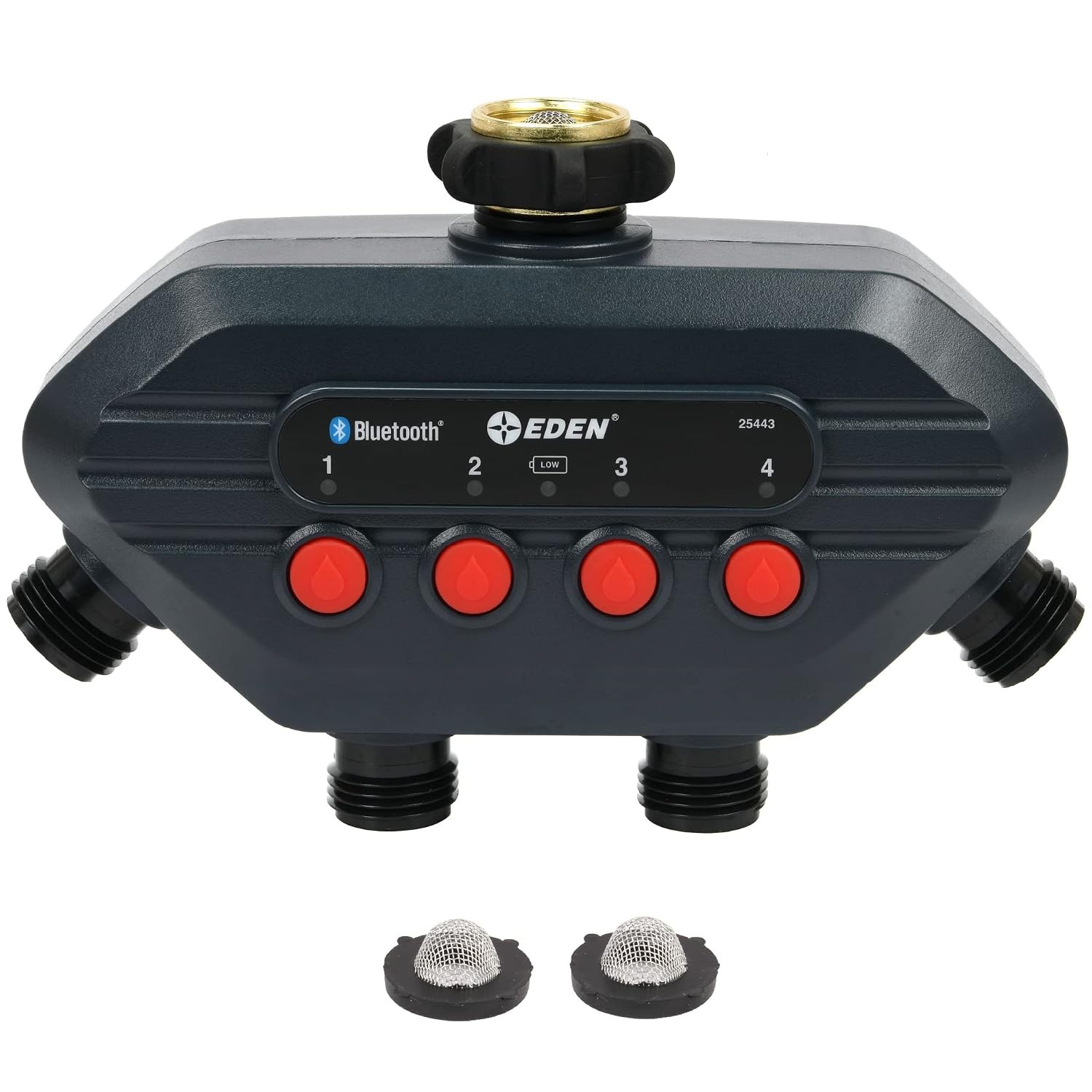 Stainless Steel 4 Zone Bluetooth Water Timer Controller Automated System