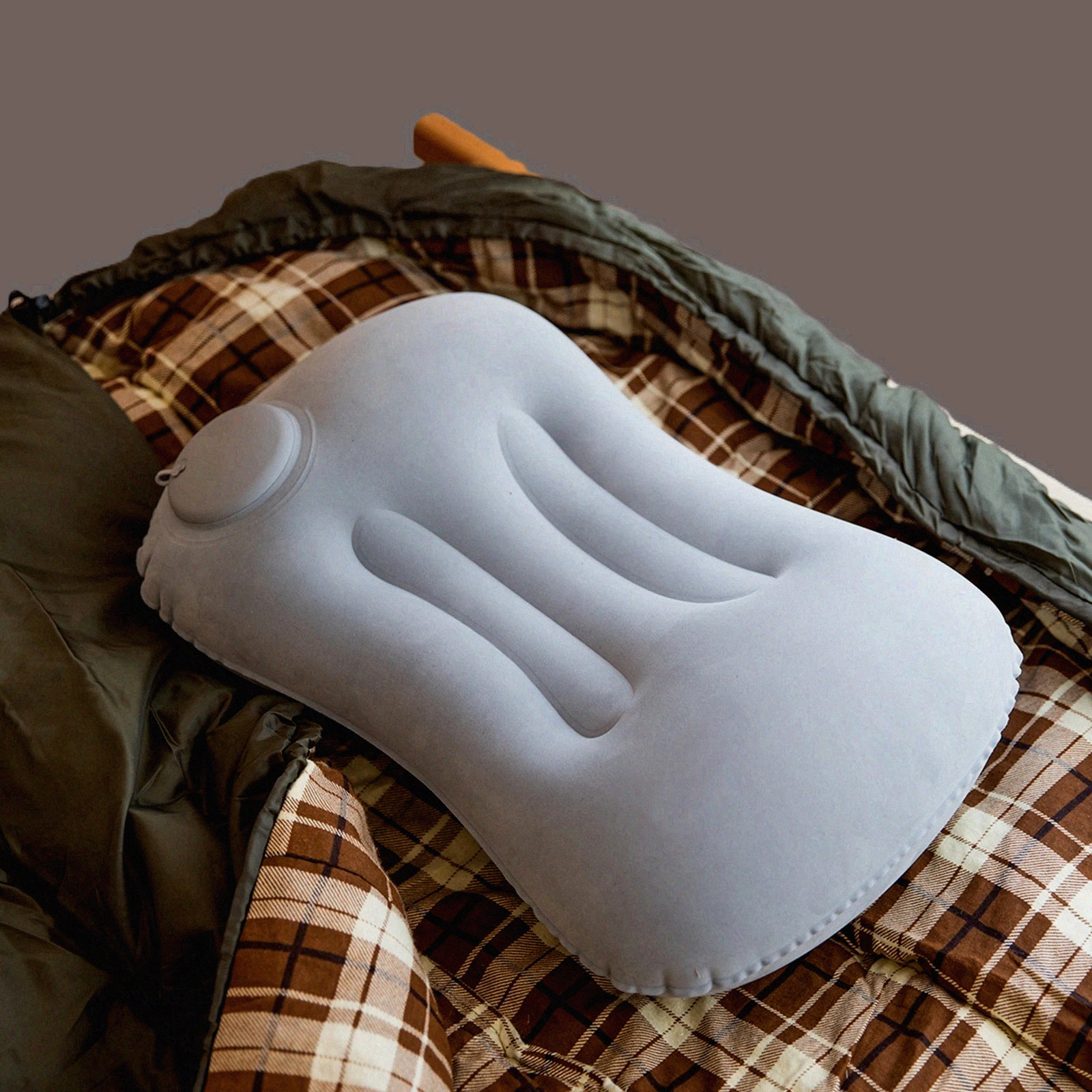 Camping Inflatable Pillow Ultralight Portable Travel Hiking Air Cushion Support