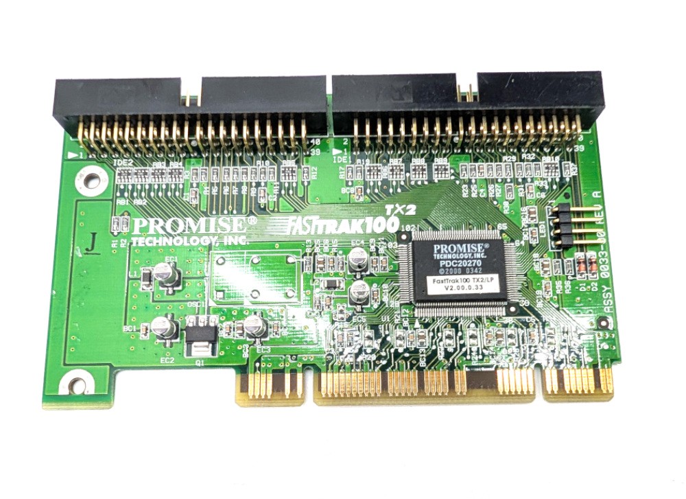 Promise Technology FastTrak 100 TX2 IDE PCI RAID Controller Card 0033-00