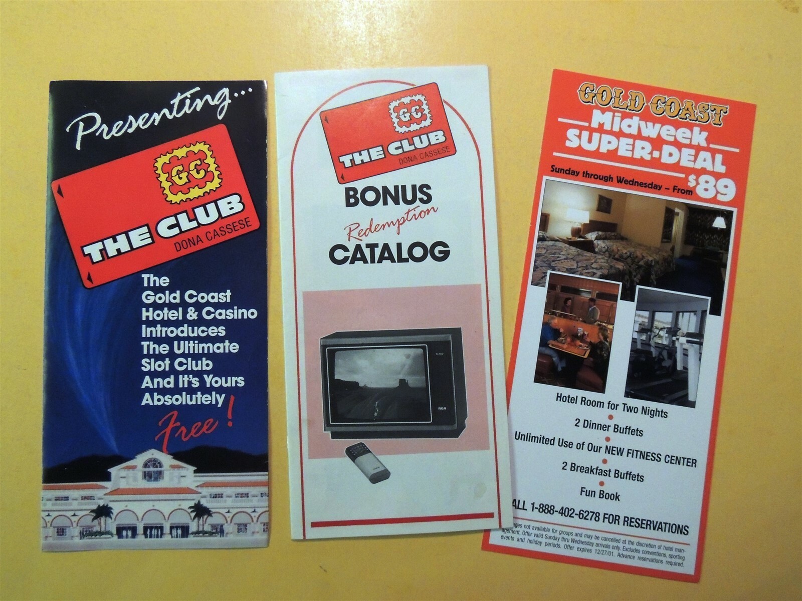 Gold Coast Casino Hotel Las Vegas Nevada brochure slot club catalog promotions**