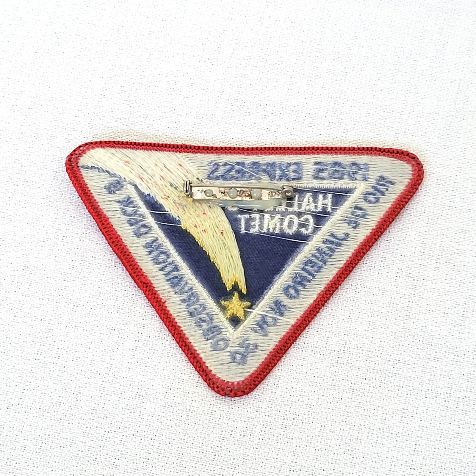 Vintage 1985 Halley's Comet Express Rio de Janeiro Patch Observation Deck B