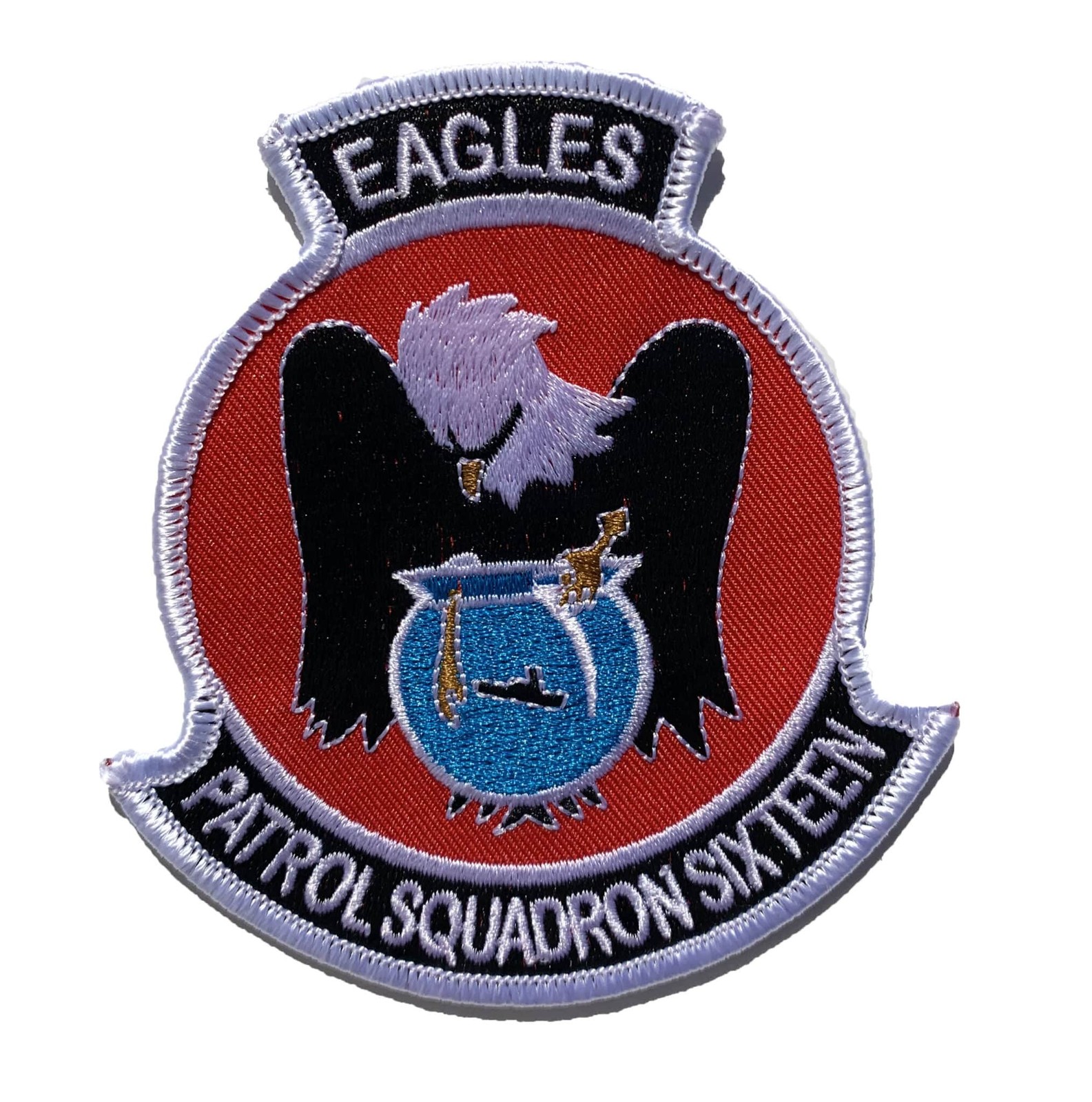 VP-16 War Eagles Squadron Patch –  Iron On/ Sew On, Embroidered, 4 Inch