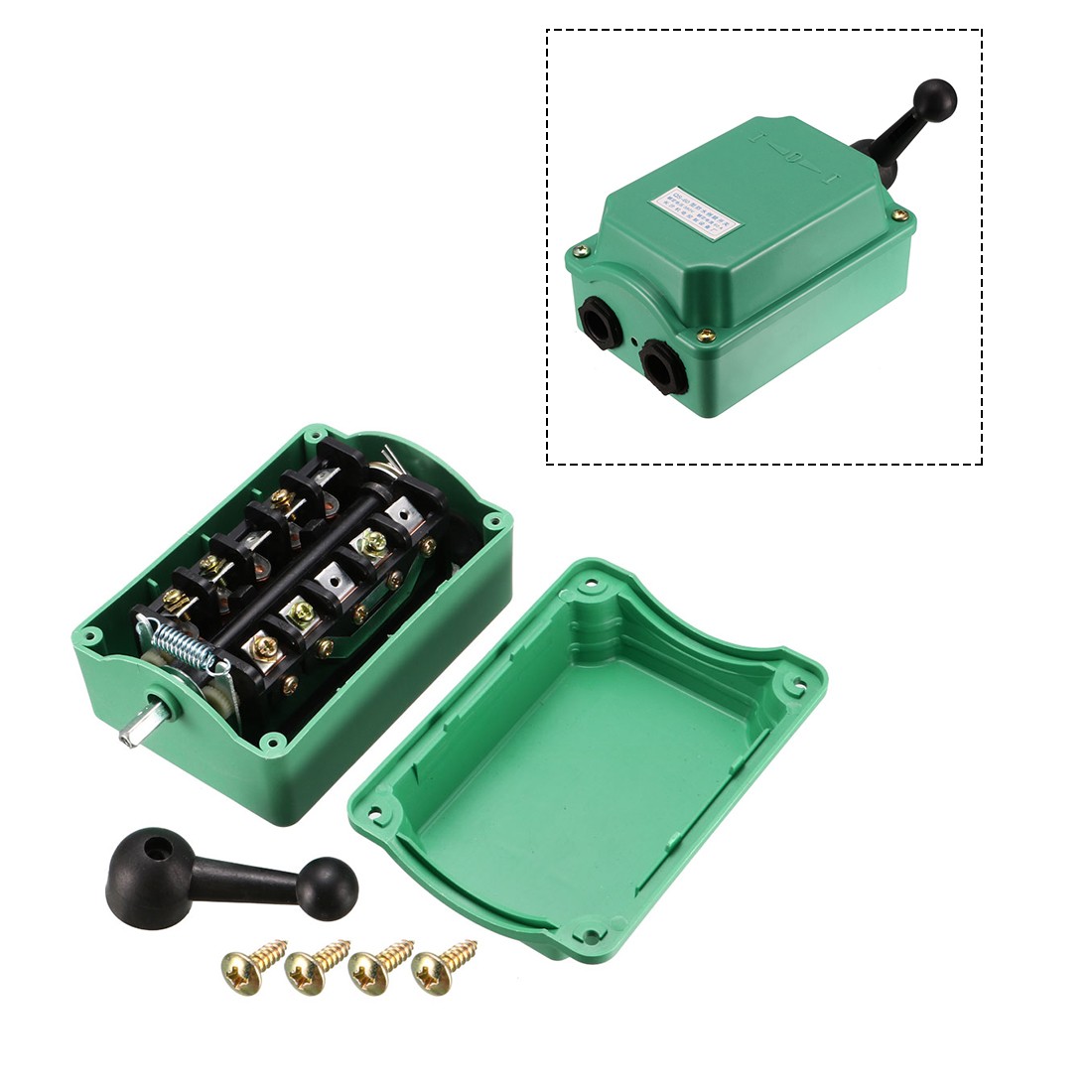 QS-60 Drum Switch 3 Position Forward/Off/Reverse Motor Control Plastic Shell
