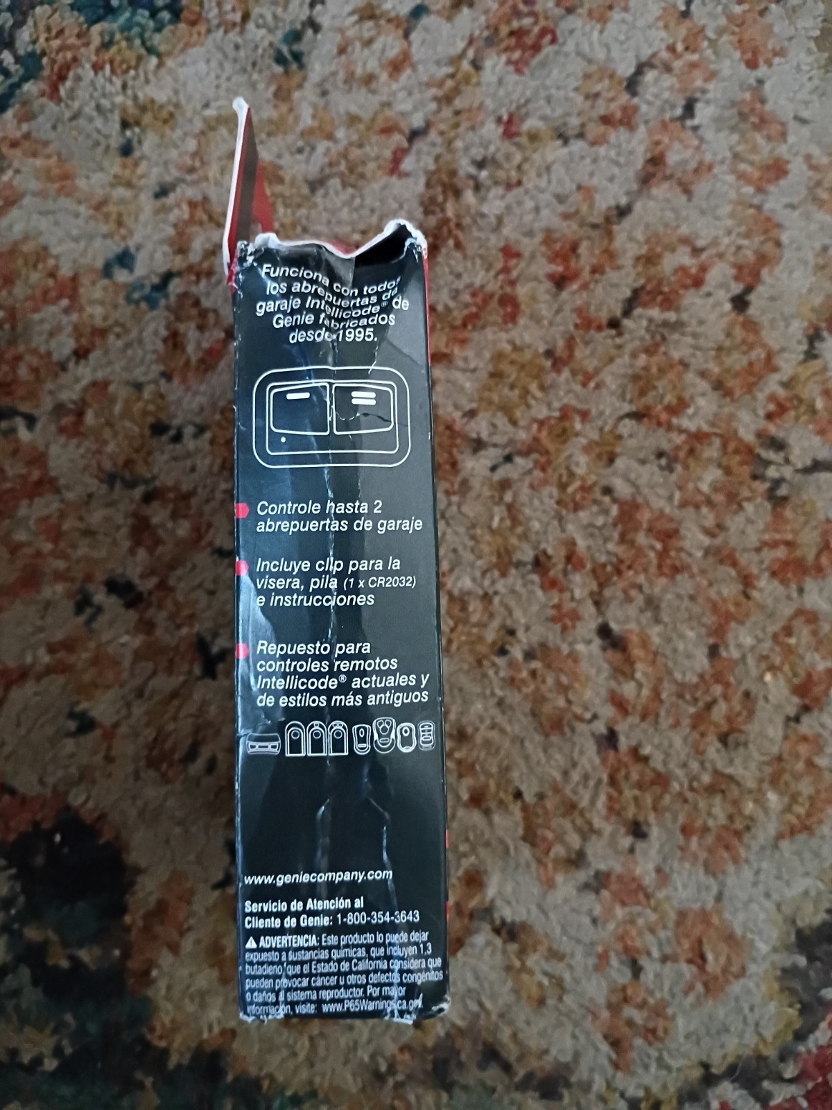 Genie Illuminator 2 Button Remote Model GL2T-R - Part No 39646R
