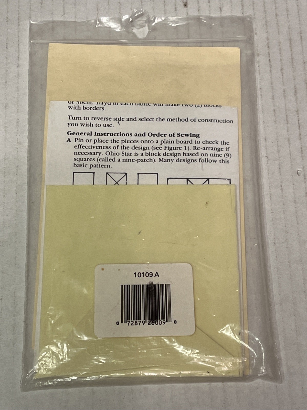 The Quiltery Patchwork 12" OHIO STAR Template Set w/ Instructions #10109A