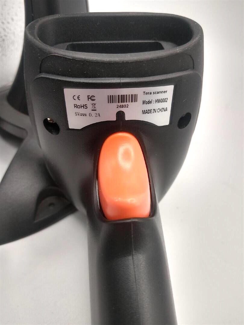 Tera Portable Wireless Barcode Scanner w/ Stand + USB Cable HW0002 NICE!