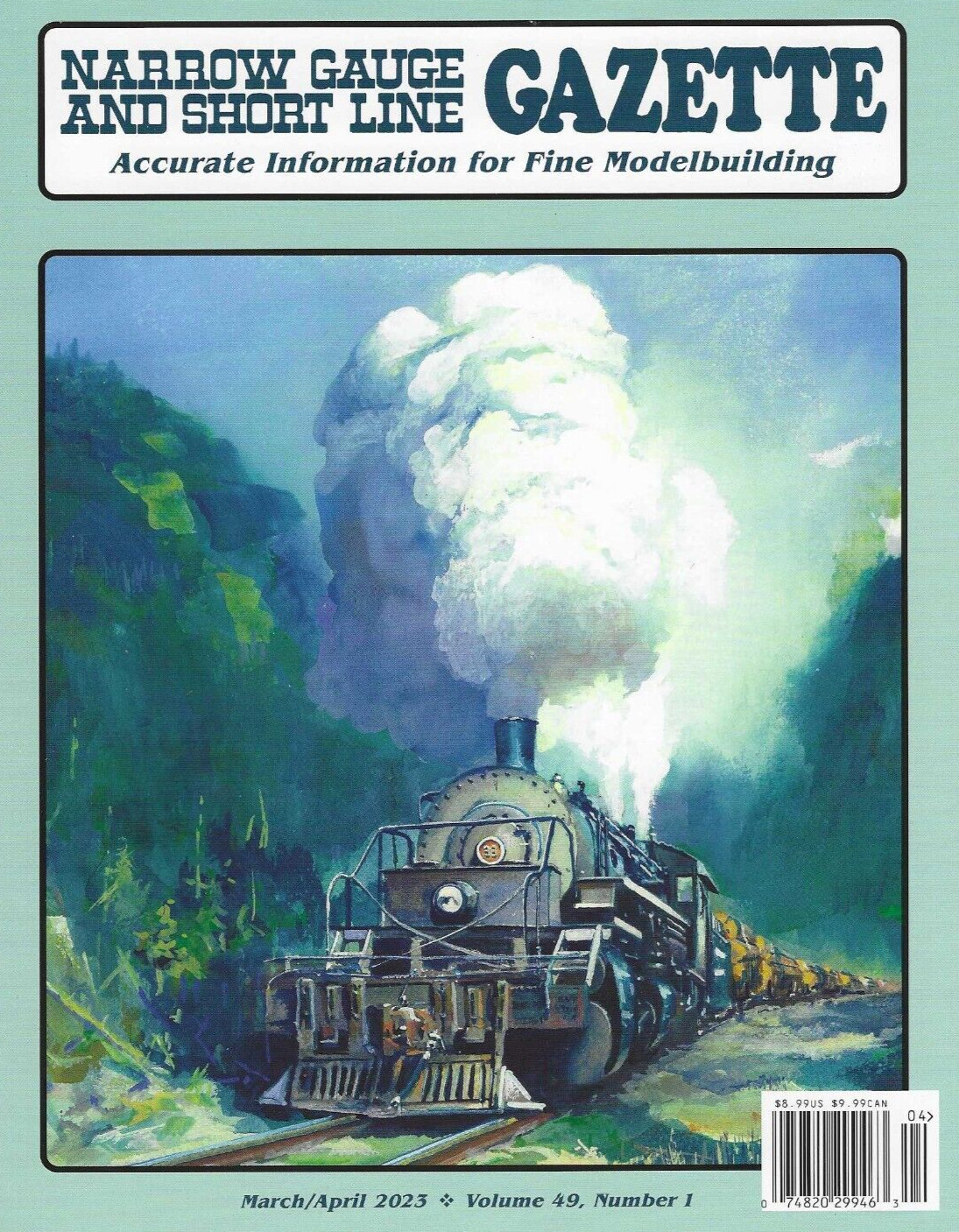 Narrow Gauge and Short Line GAZETTE: March-April 2023 - (BRAND NEW issue)