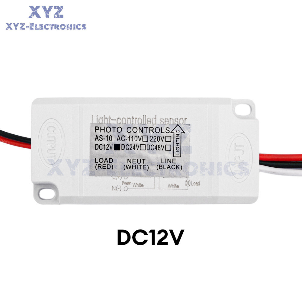 Mini Outdoor Lamp Light control Photo Sensor Switch Rainproof DC12/24V AC220V