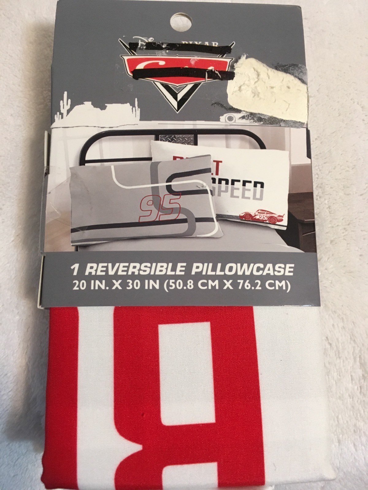 Disney Pixar Cars Reversible Pillowcase Built for Speed new #29806