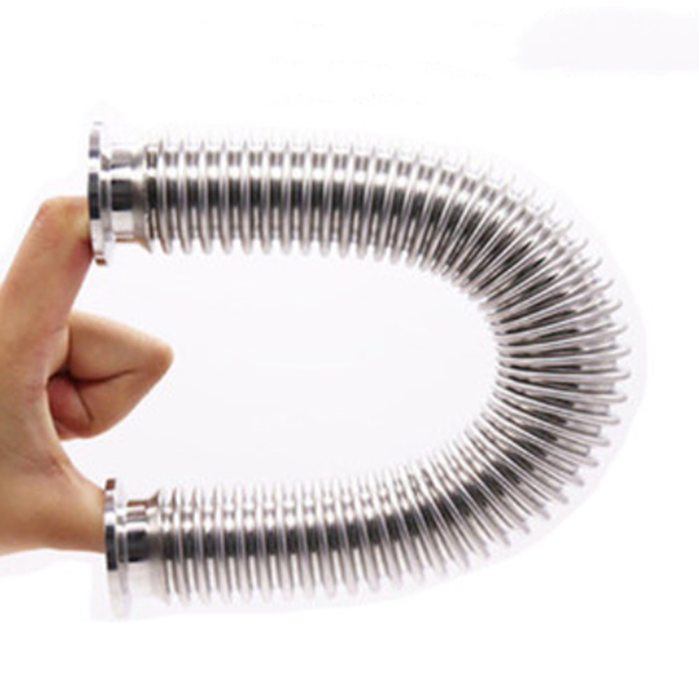 KF-25 Flange Flexible Bellows Hose SS304 Vacuum Pipe Tube Corrugated