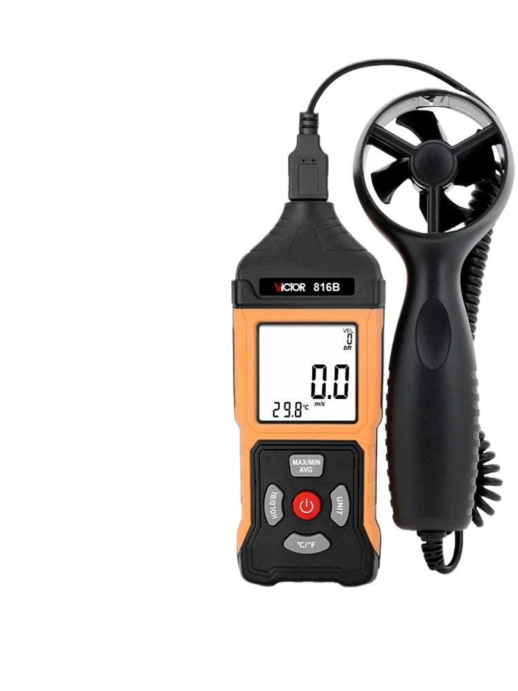 VC816B/816BL Professional VC Digital Anemometer Wind Speed and Temperature Meter