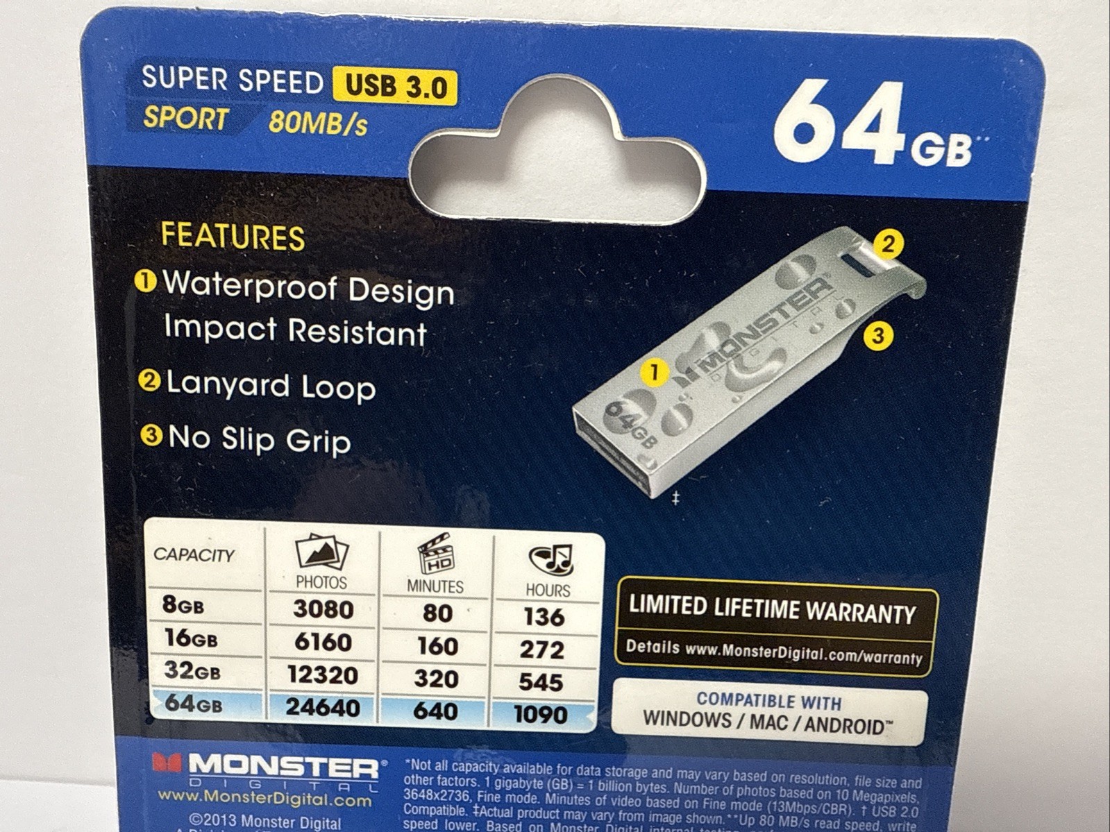 Monster Digital Flash Drive USB 3.0 64GB