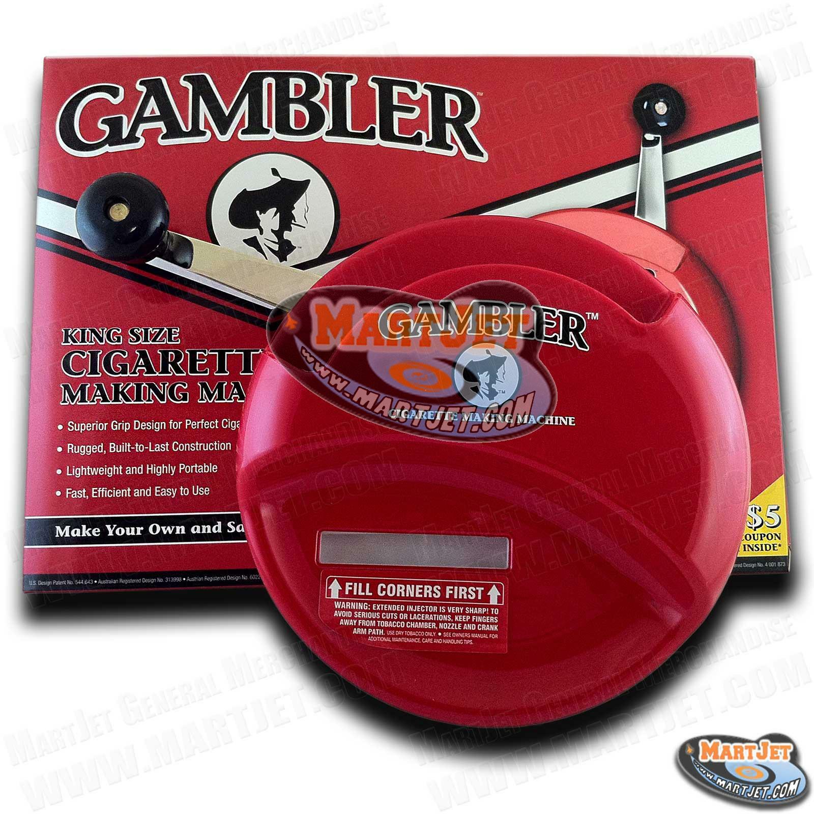 GAMBLER King Regular 84mm Cigarette Maker Roller Rolling Making Injector Machine