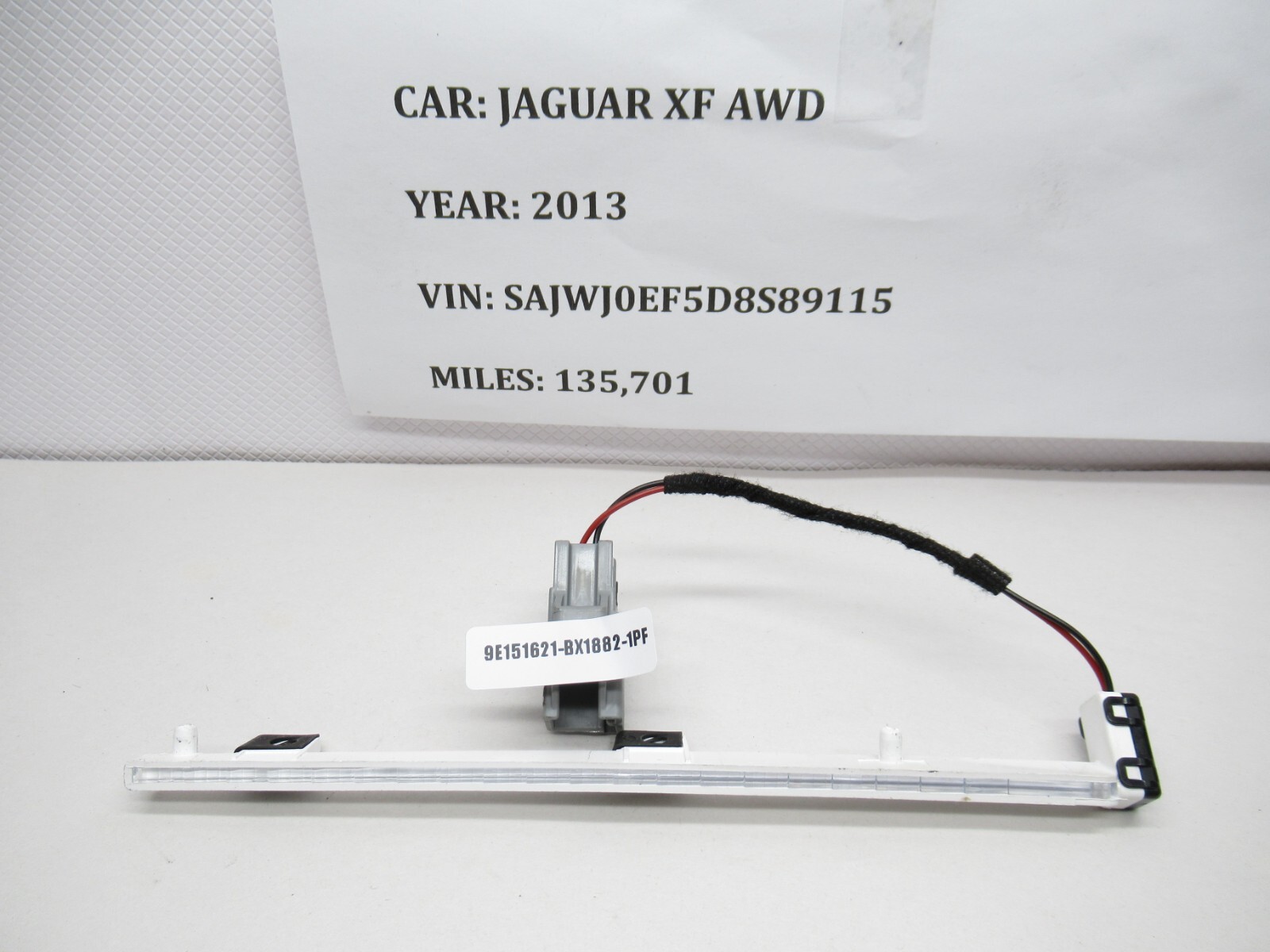 09-15 Jaguar XF OEM Front Right Door Panel LED Light Strip 8X23-13A734A OEM