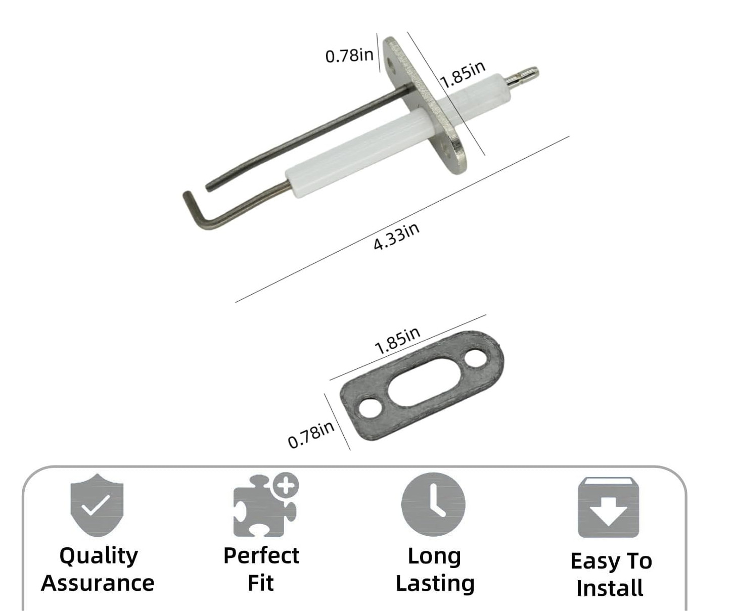 7828718 Ignitor Ionization Electrode Block and Graphite Gasket Compatible