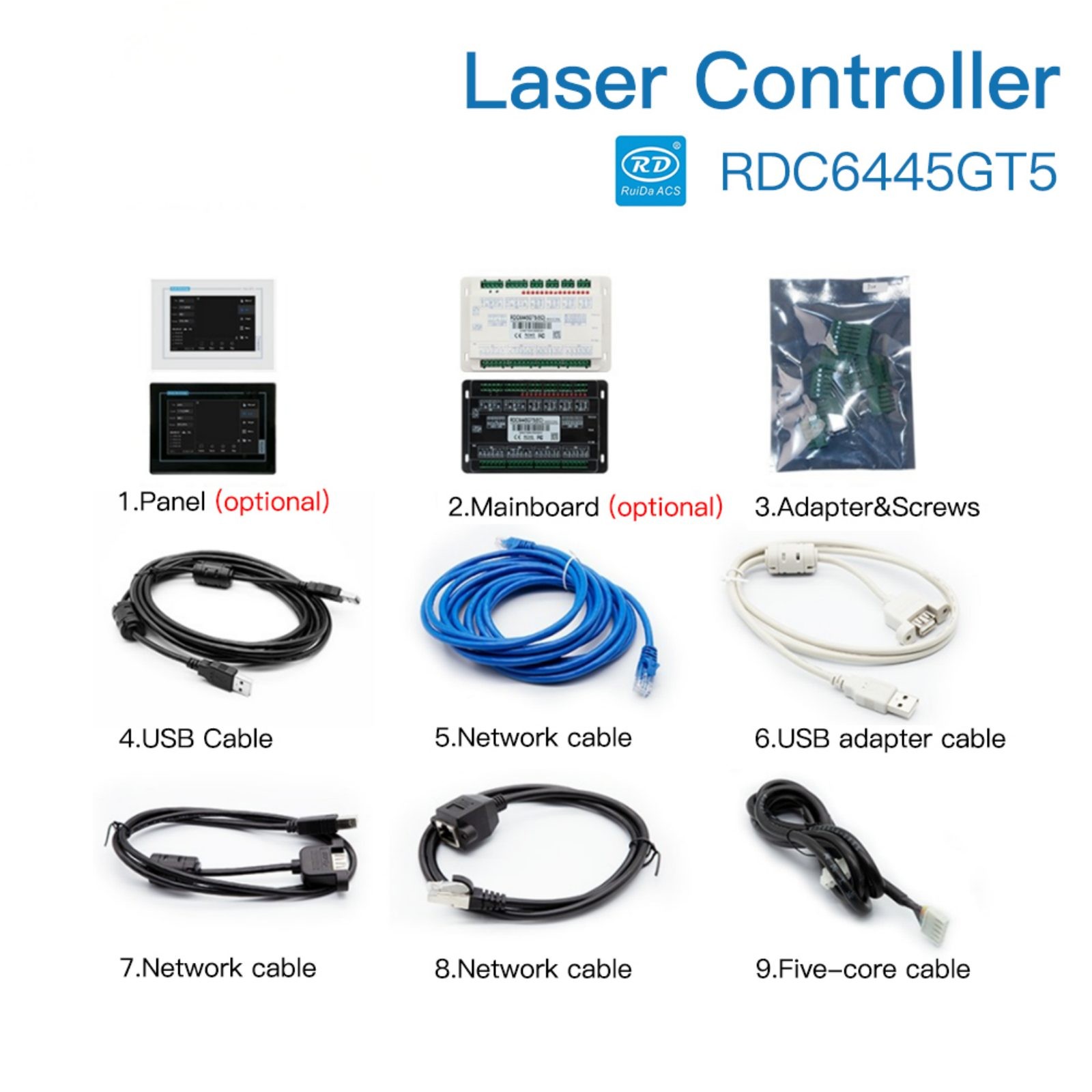 Ruida RDC6445GT5 CO2 Laser Controller System Panel for Engraving Cutting Machine
