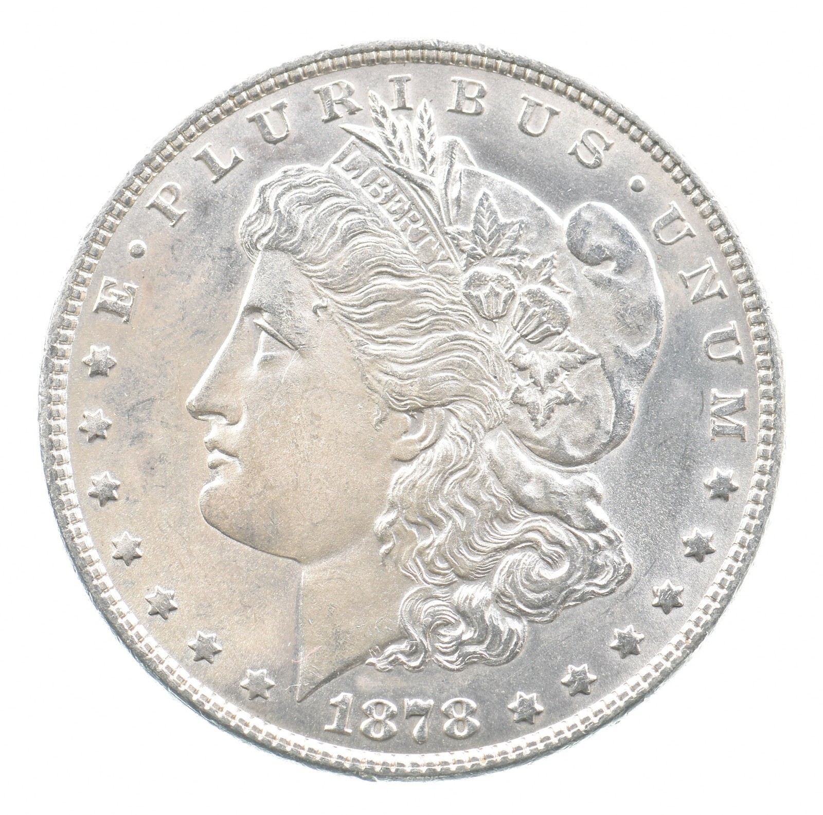 1878 Morgan Silver Dollar 7TF Reverse 1878 78 *3346