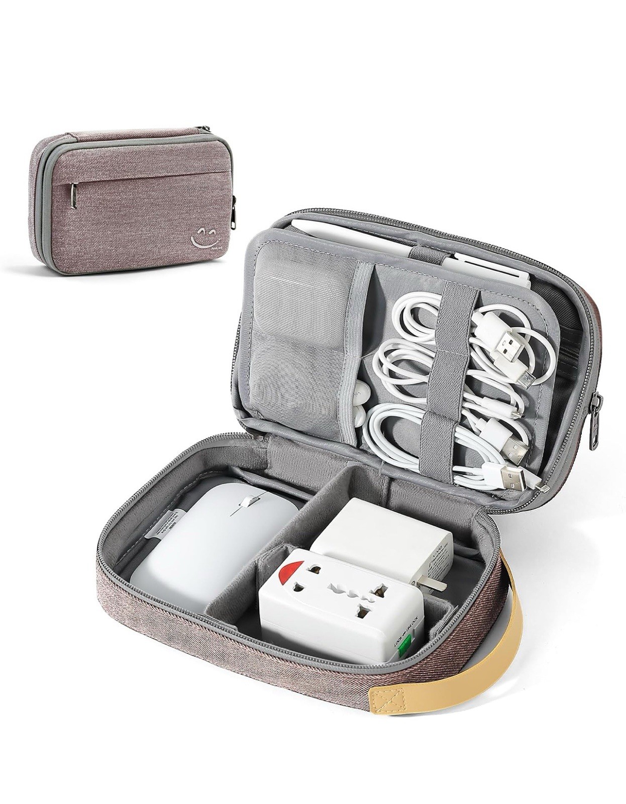 Cord Organizer Travel, Electronic Organizer Travel Case,  (Black)
