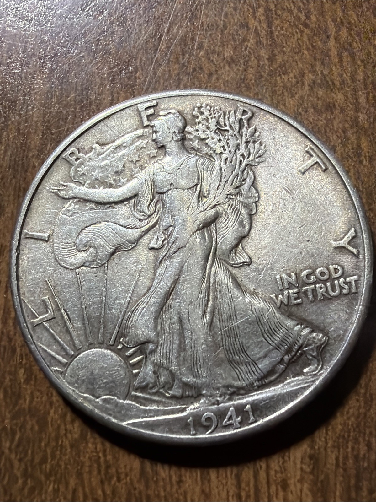 1941 Walking Liberty Half Dollar Actual Coins Full Rim Shipping Time Within 24hr