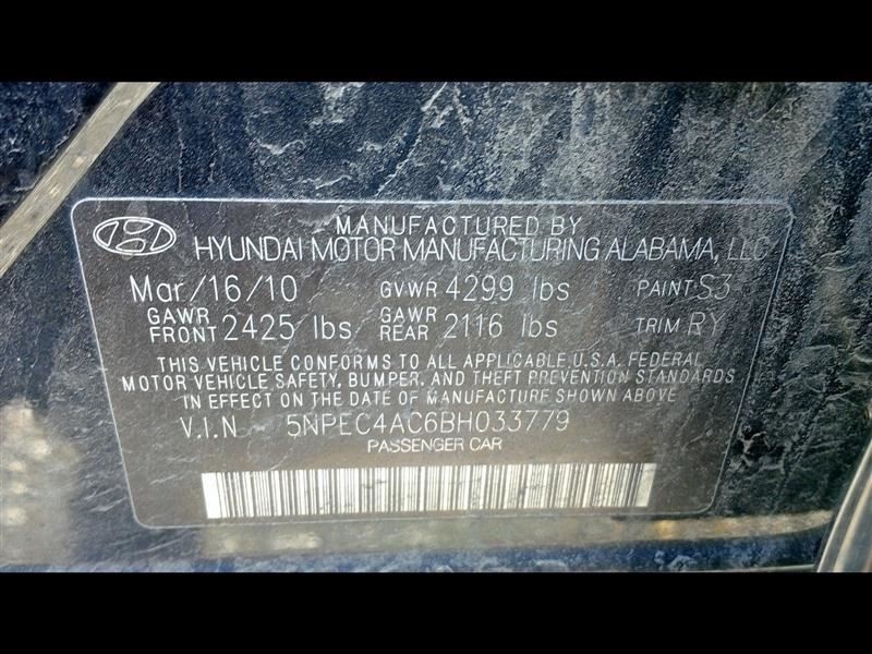 SONATA 2011 Fuse Box Cabin 8449238