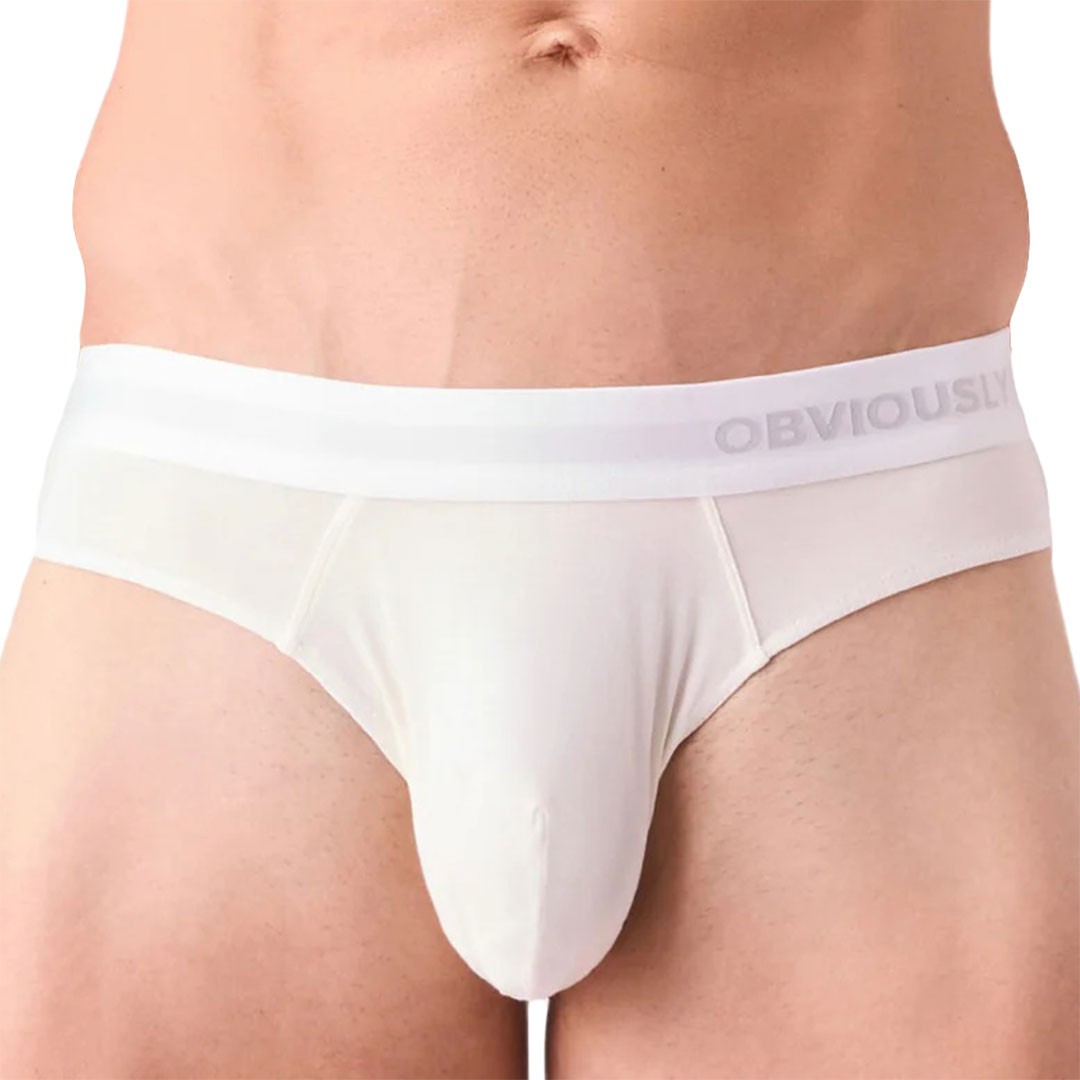 Obviously PrimeMan Hipster Brief A04 Ivory White