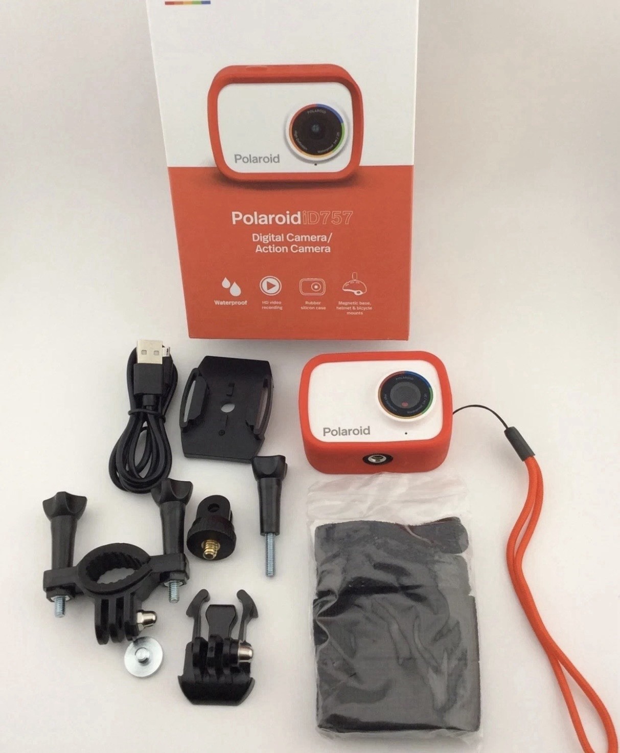 Polaroid iD757 Action Sport Camera HD Waterproof Lifestyle Cam Tested Working