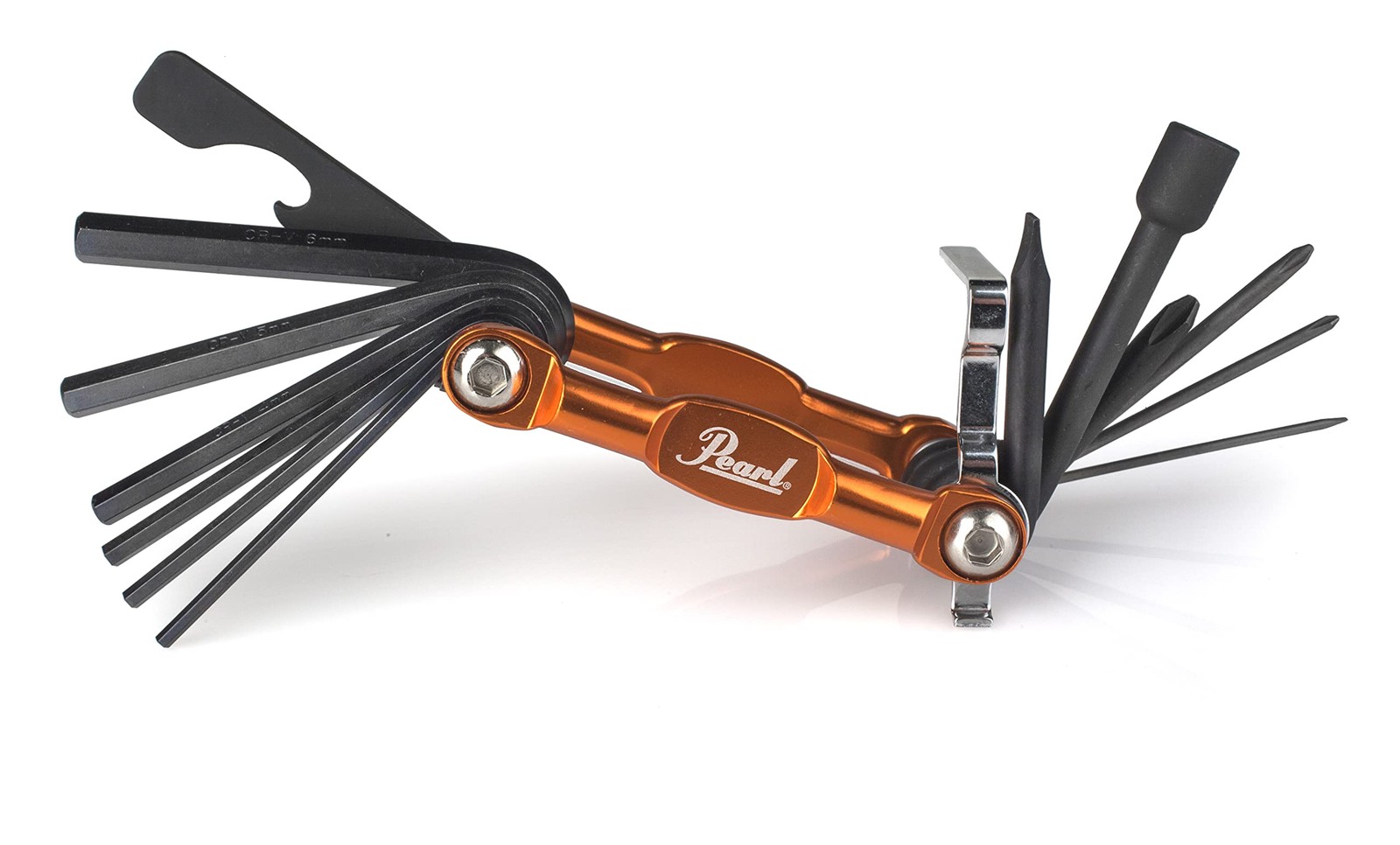 Pearl Tech Tool Combination Drum Key And Drum Set Multi-Tool Five Screwdrivers