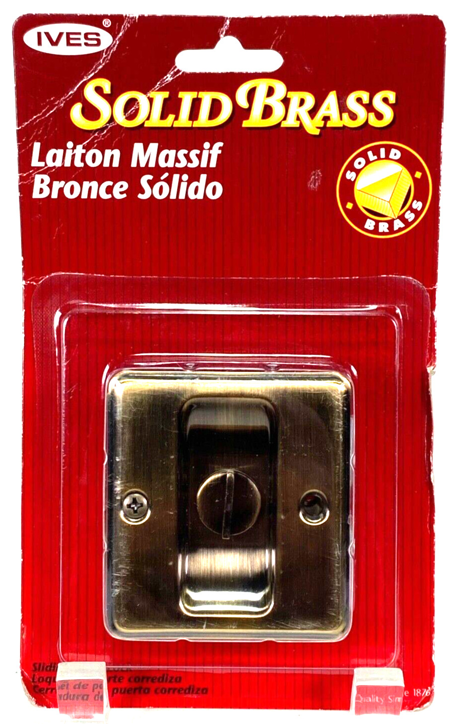 Ives Sliding Door Lock - Solid Brass - New