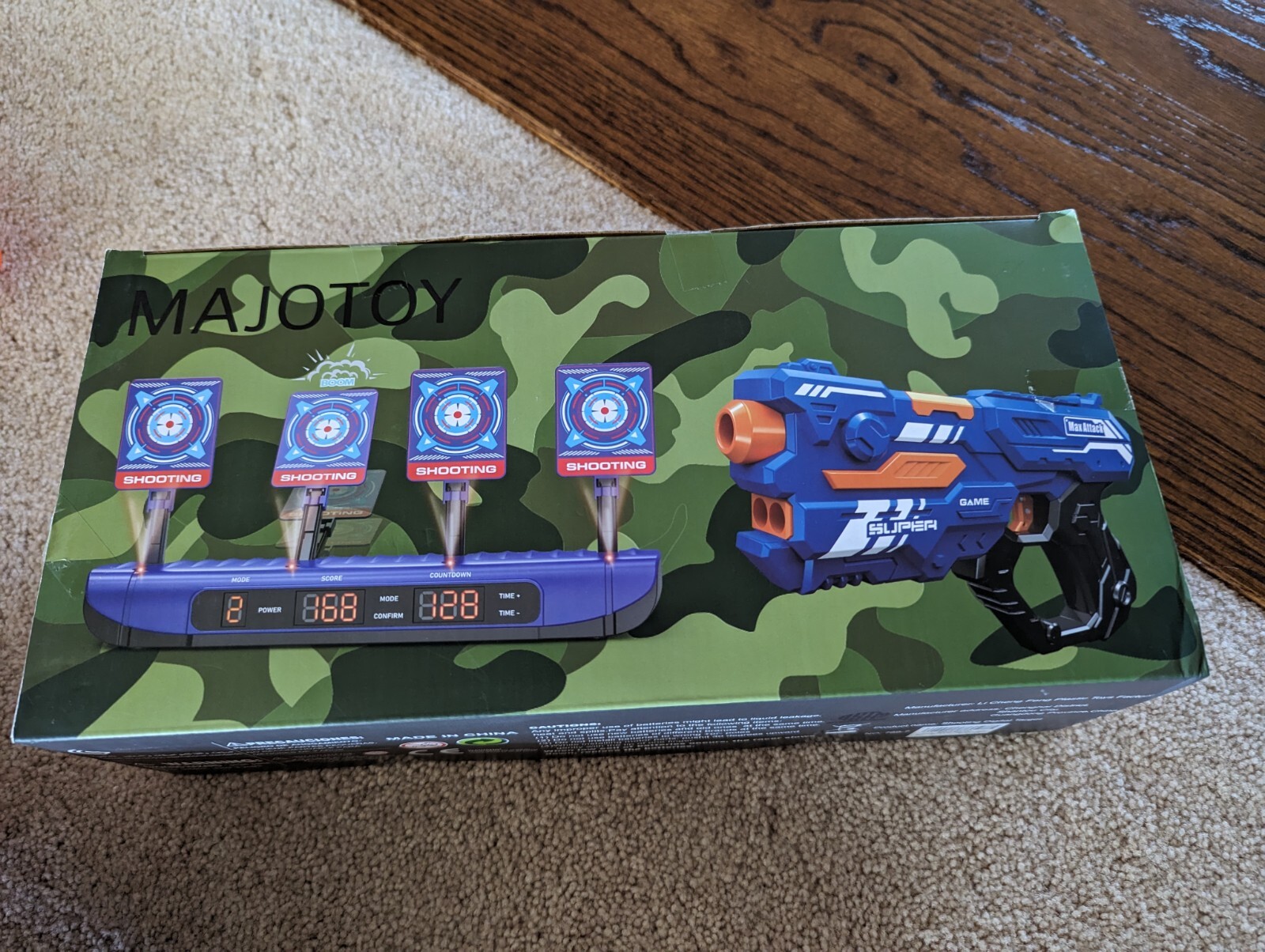 Nerf Gun Lot + Shooting Digital Target